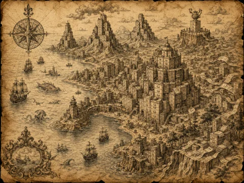 Philosophical Geographies: Using Uncharted Realities to Satirize Contemporary Society