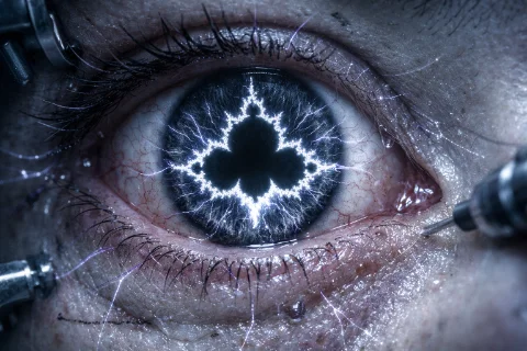 The Geometry of Madness: Physical Symptoms of a Fractal Mind Infection