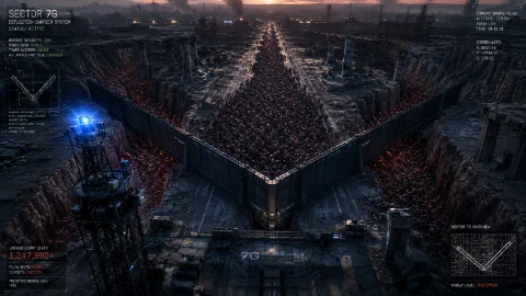 The Necro-Logistics: Kinetic Barriers, Horde Redirection, and the Management of Migration