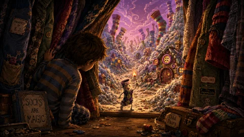 The Whispering Wardrobe: Winter Coats, Pocket Portals, and the Kingdom of Misplaced Socks