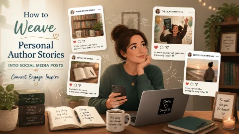 How to Weave Personal Author Stories Into Social Media Posts