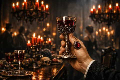 The Gothic Aristocracy: Bloodlines, Banquets, and the Etiquette of the Undead