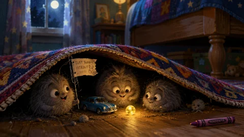 The Shadow Under the Rug: Dusty Corners, Lost Toys, and the Midnight Dust Bunny Rebellion